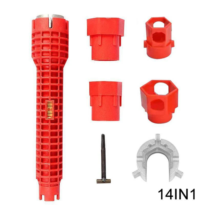 Double-Head Handle Installer Ratchet 14 In Wrench Sink