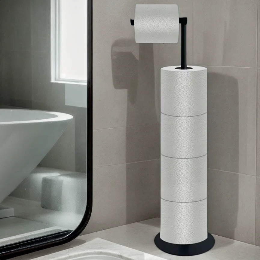 Standing Toilet Paper Holder 201 Stainless Steel Punch
