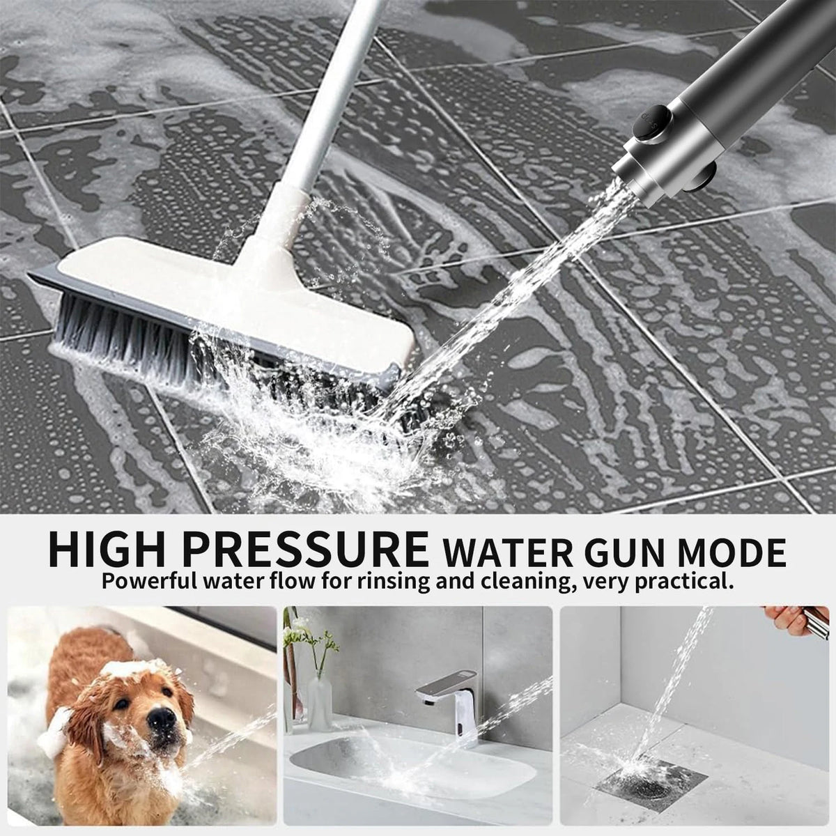 Filtered Handheld View Window Shower Head Bathroom Shower