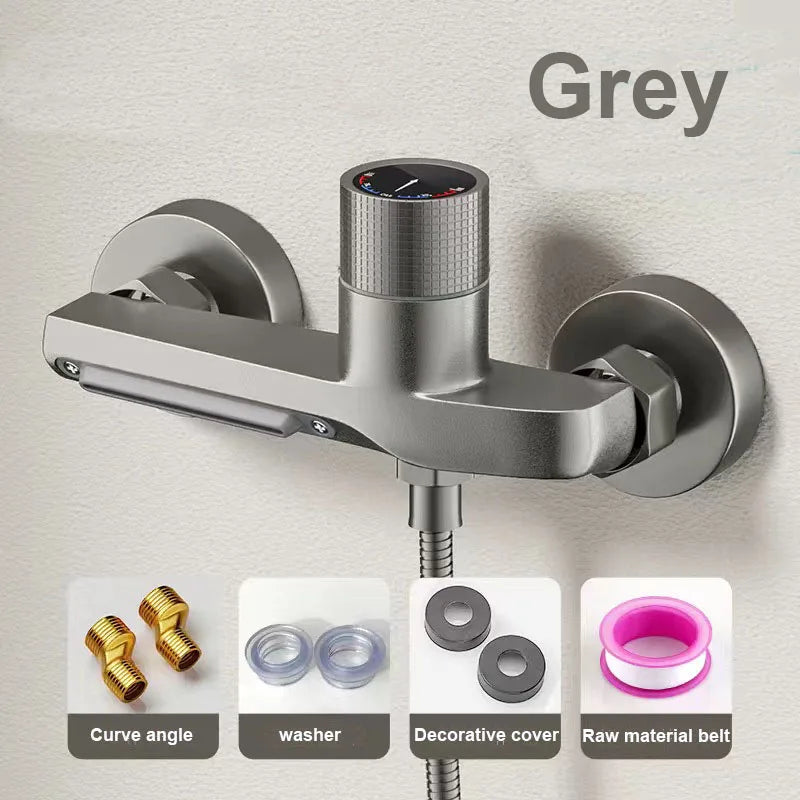 Bathroom Brass Basin Faucets Shower Faucet Wall Mounted