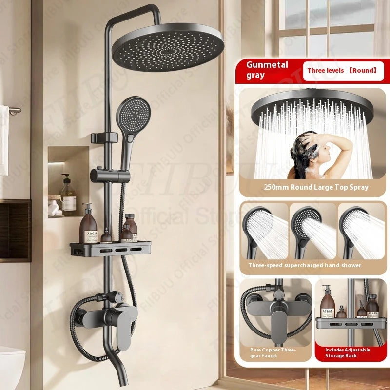 Pressure Water Massage Shower Water Saving Shower System