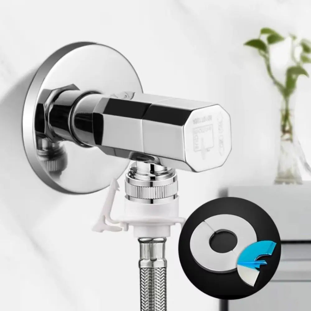 Useful Self-Adhesive Shower Faucet Cover Stainless Steel Silver