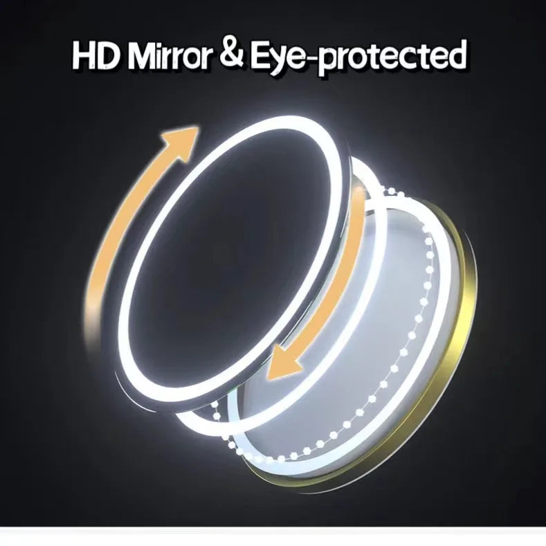 Led Lighted Makeup Mirror 15x Magnifying Vanity Compact