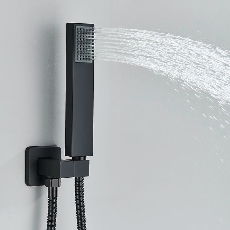 Black Led Digital Display Shower Faucet Remote Control