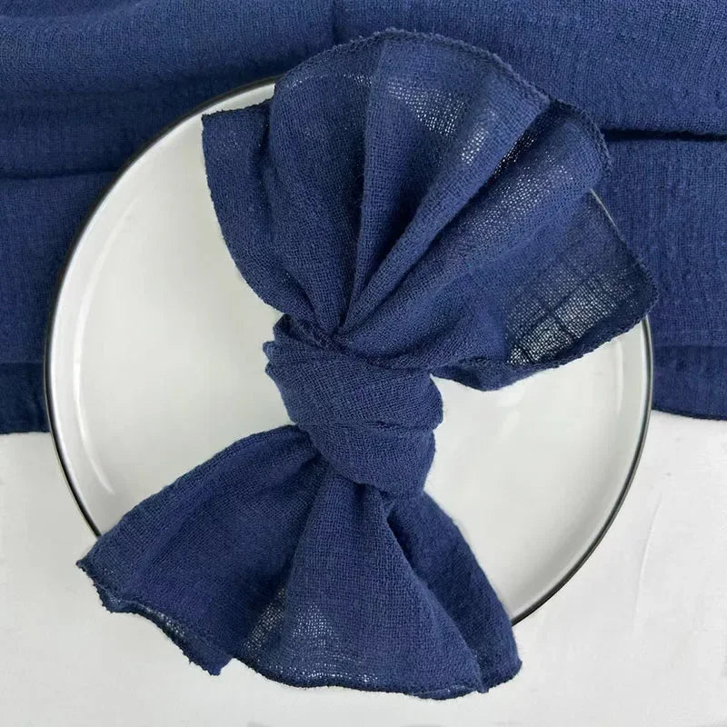 50pcs Handmade Gauze Napkins 30x30cm Cotton Cloth Napkins