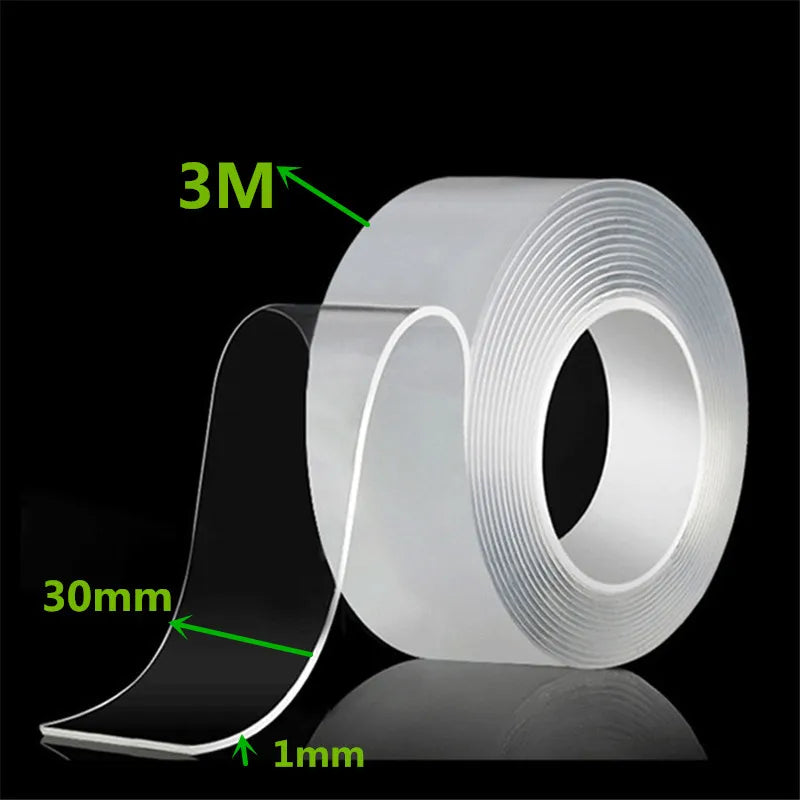 1m/3m/5m Ultra-Strong Powerful Double Sided Adhesive Nano Tape