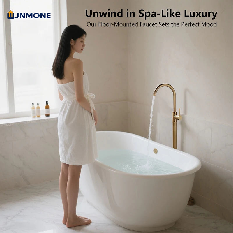 Luxury Bathtub Faucet Cold Mixing Rust Prevention Easy