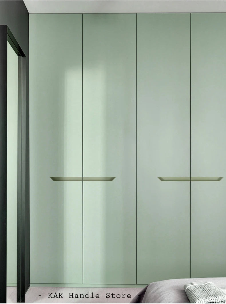 Kak Recessed Cabinet Handles Black Hidden Sliding Door