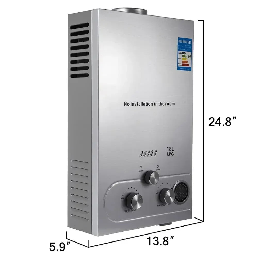 Vevor 6l/8l/10l/12l/16l/18l Propane Gas Lpg Tank Less Water