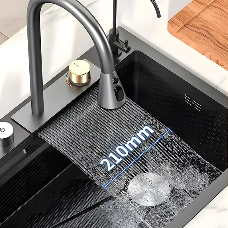 Double Waterfall Mode Large Capacity Sink Double-Track