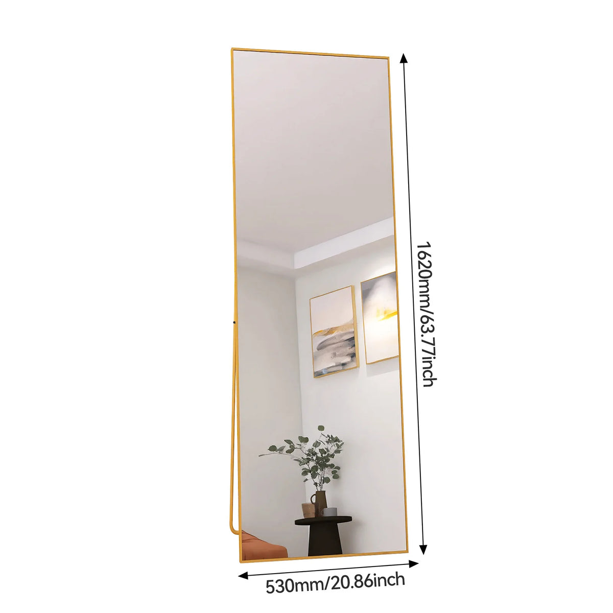 Full Length Mirror Standing Mirror Black Frame Large