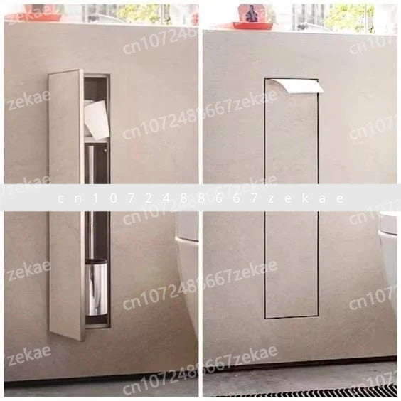 304 Stainless Steel Embedded Bathroom Niche Hidden Toilet