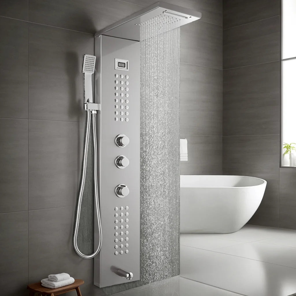 Kemaidi Shower Panel Tower System Digital Dispaly 4-Function