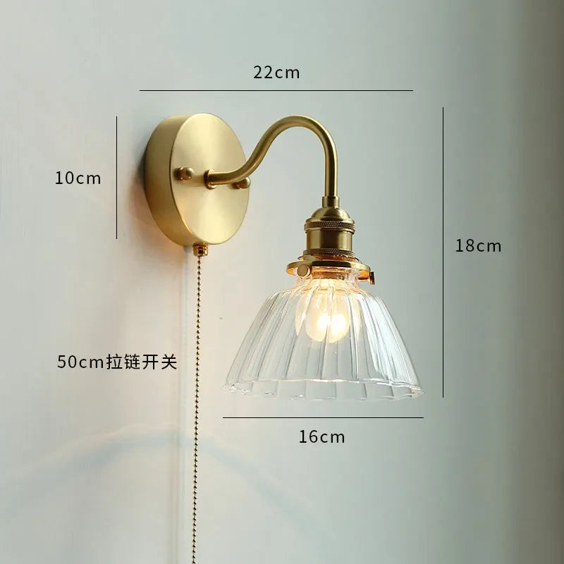 Ceramic Modern Wall Lamp Beside Pull China Switch