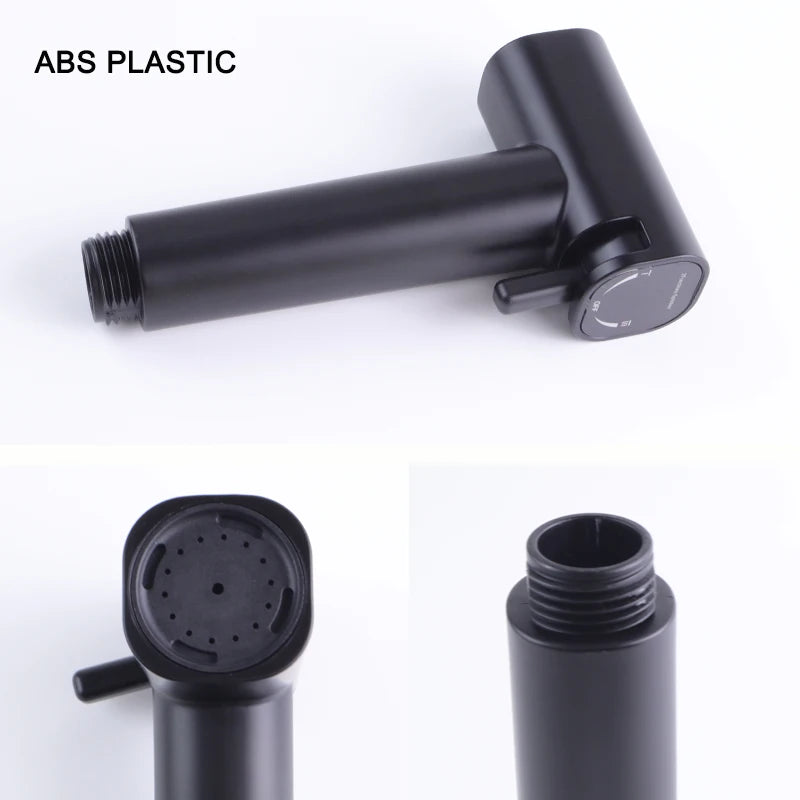 Brushed Rose Gold Bidet Sprayer Concealed Button Brass