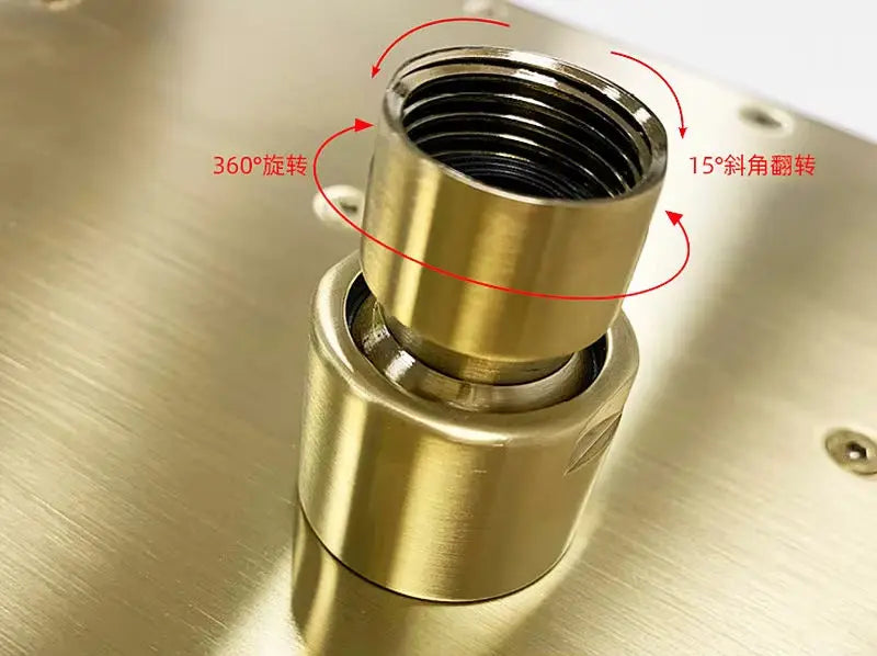 Brass Square Rain Shower Head Quality Bathroom Bath