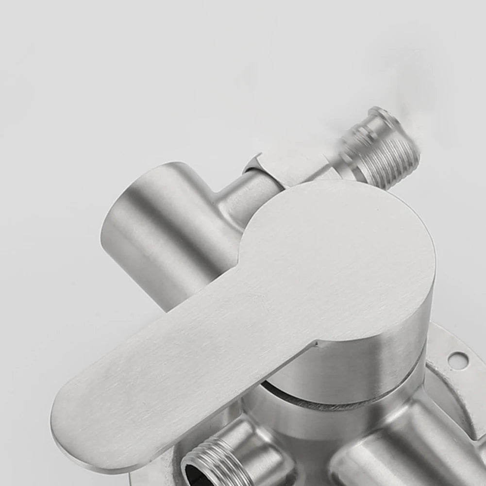 Stainless Steel Shower Faucet Cold Water Mixer G1/2