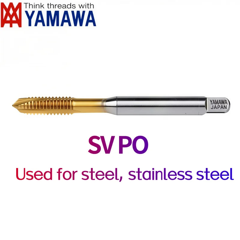 Japanese Yamawa Metric Spiral Fluted Tap Black Stainless