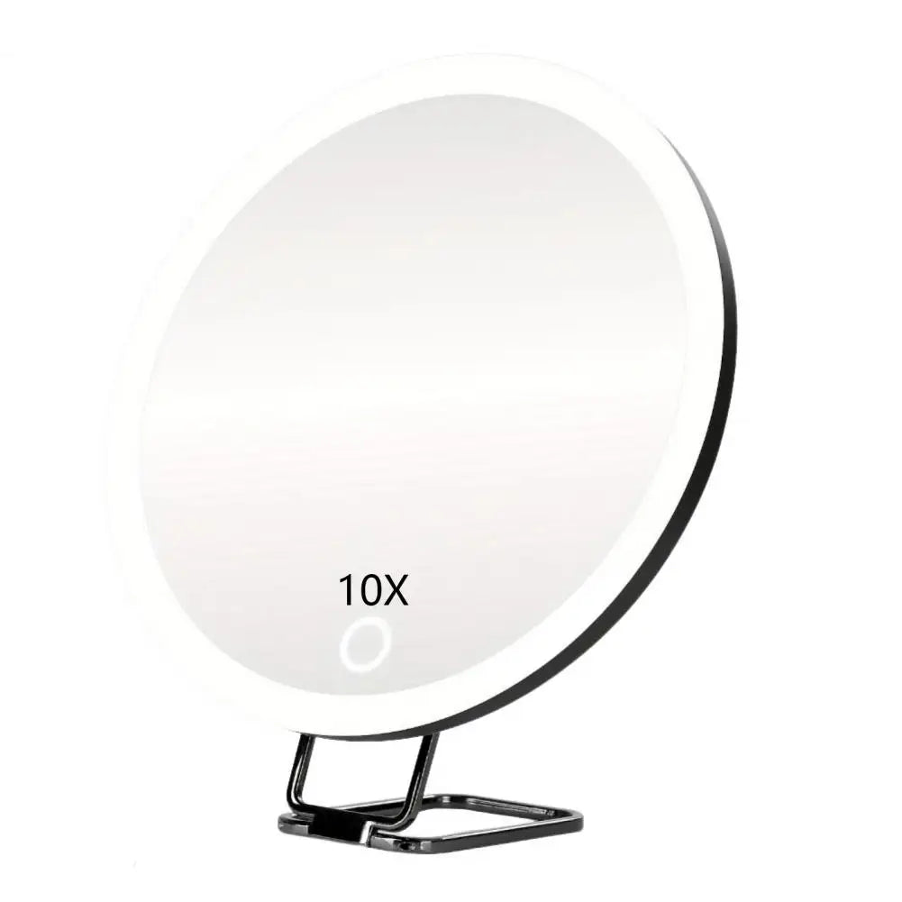 10/20/30x Magnifying Mirror Led Light Tweezers 360 Degrees