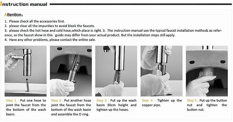 Brushed Nickel Faucets Handle Pull Out Tap Hole