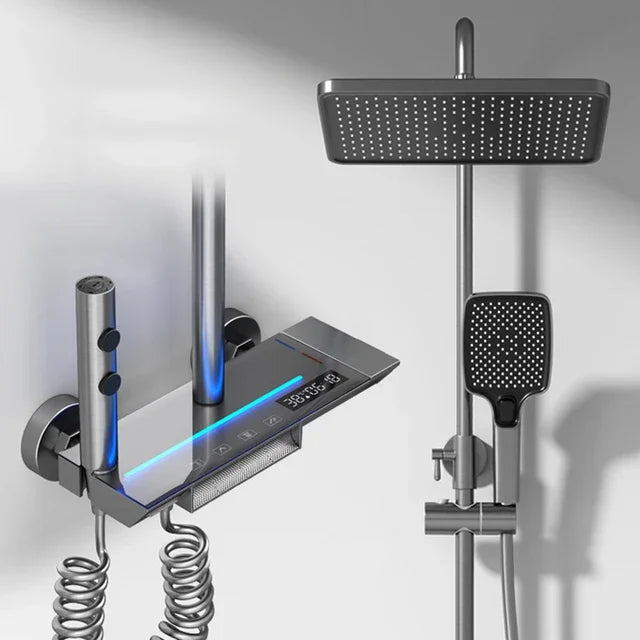 Kemaidi Brass Bathroom Faucet Ways Shower Faucet Digital