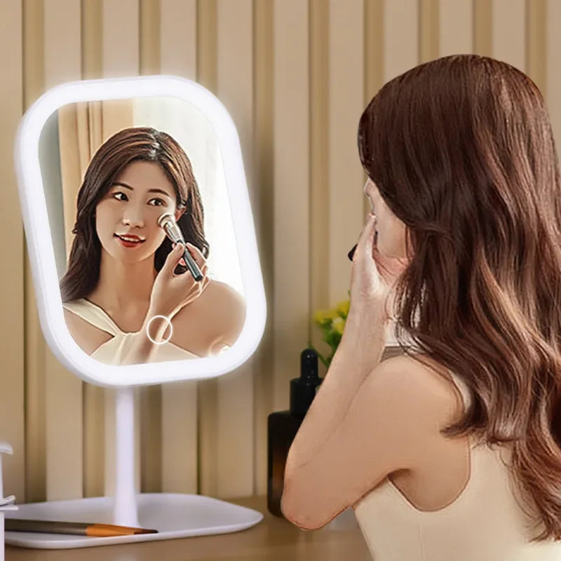 Desktop Vanity Mirror Led Makeup Mirror Colors Light