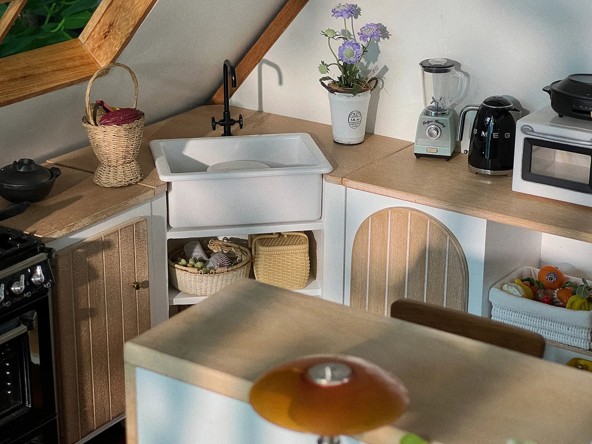 Solid Wood Metal Corner Sink Cabinet Door Cabinet