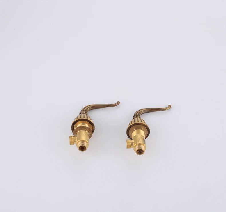 Antique Brass Basin Faucets Classic Bathroom Sink Faucet