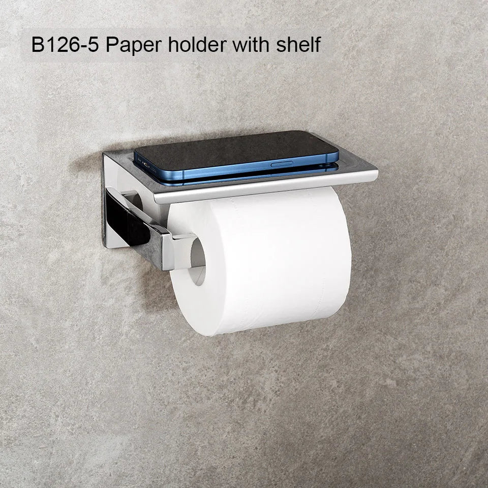 Stainless Steel Bathroom Hardware Mirror Chrome Polished Towel