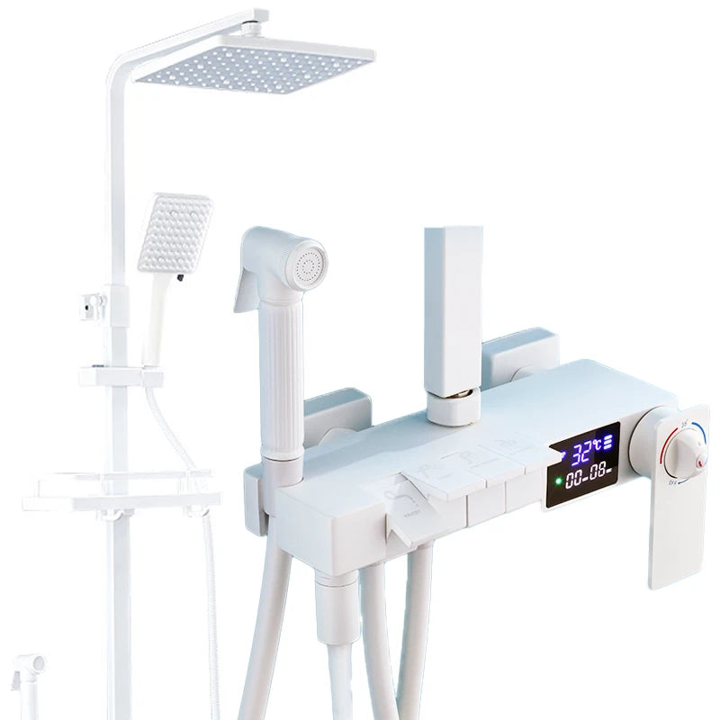 12 Inch Rainfall Shower System Bathroom Luxury Thermostatic