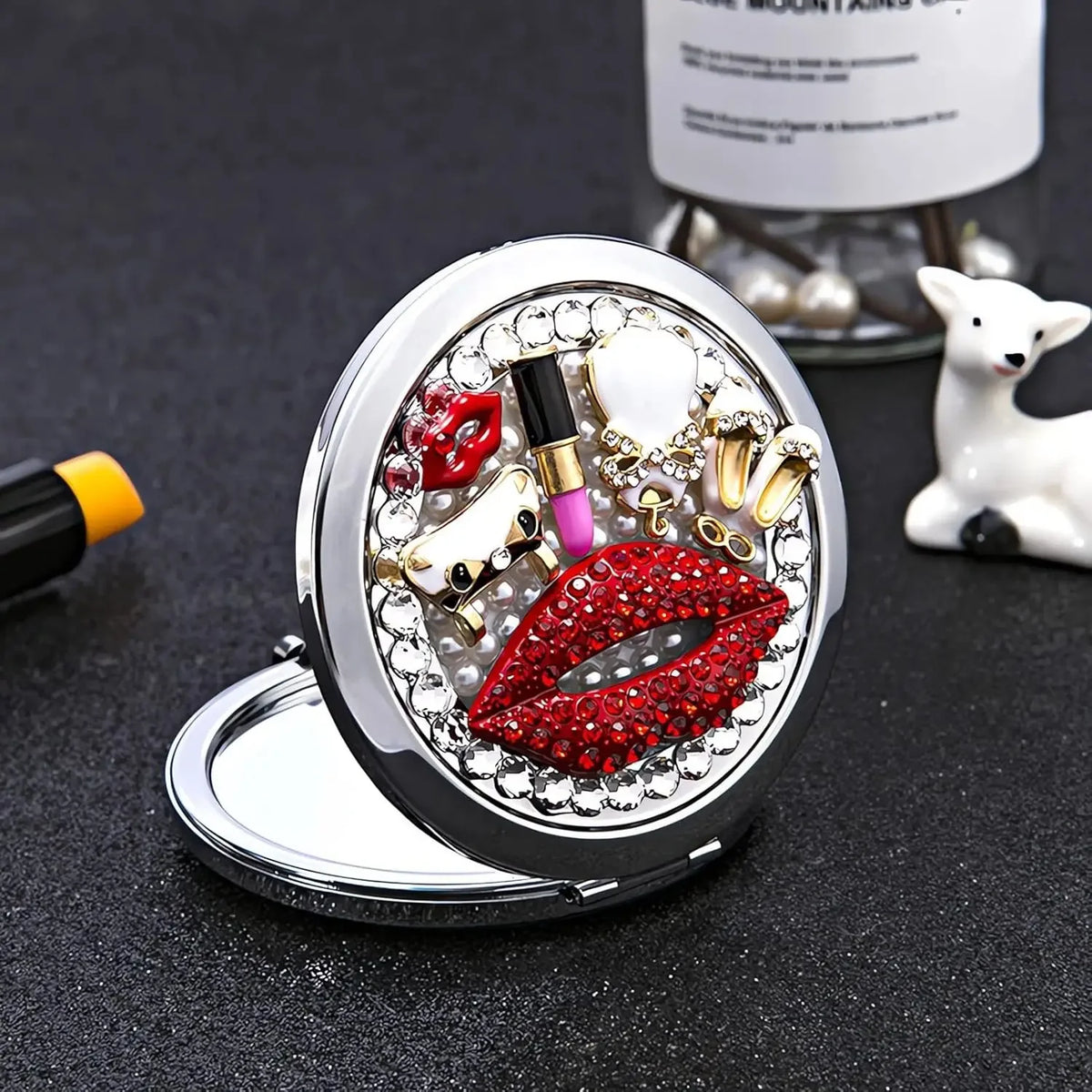 Compact Mirror 1x/2x Magnification Pocket Mirror Women 3inch