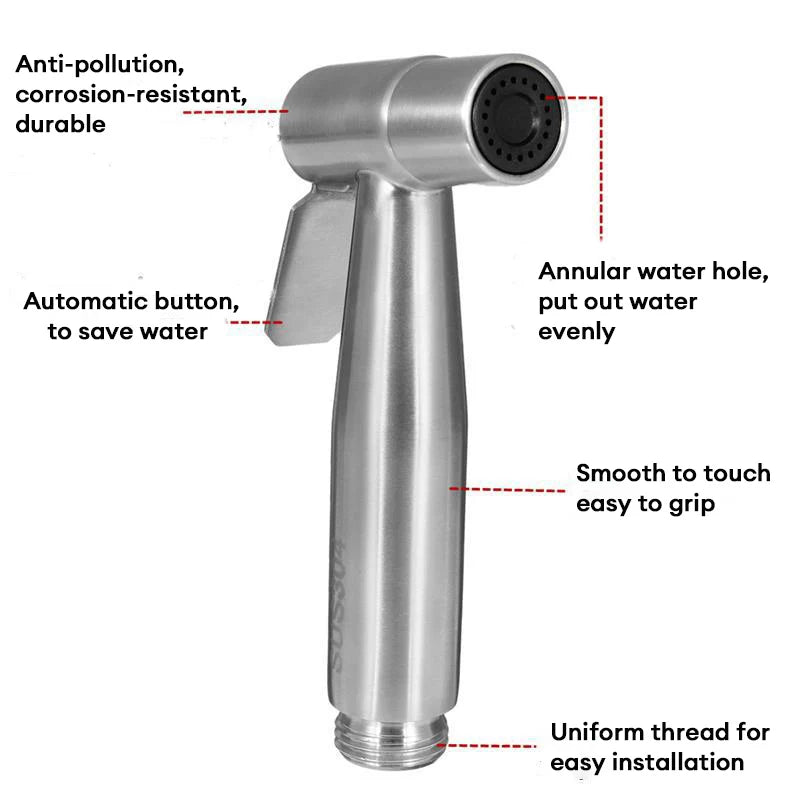 Baokemo Stainless Steel Bathroom Outdoor Cleaning Booster