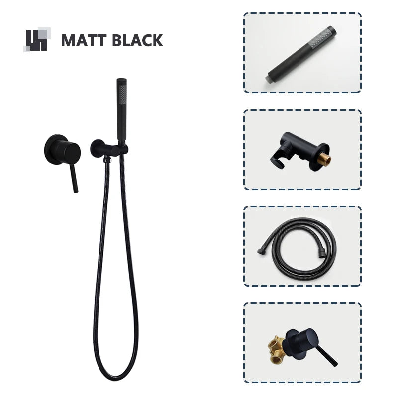 Bathroom Hand Shower Head 150cm Stainless Steel Shower