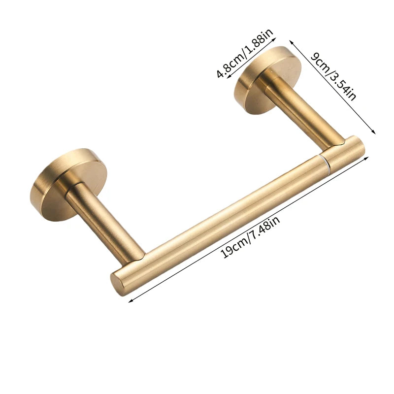 Stainless Steel Toilet Paper Holder Wall Mounted Toilet
