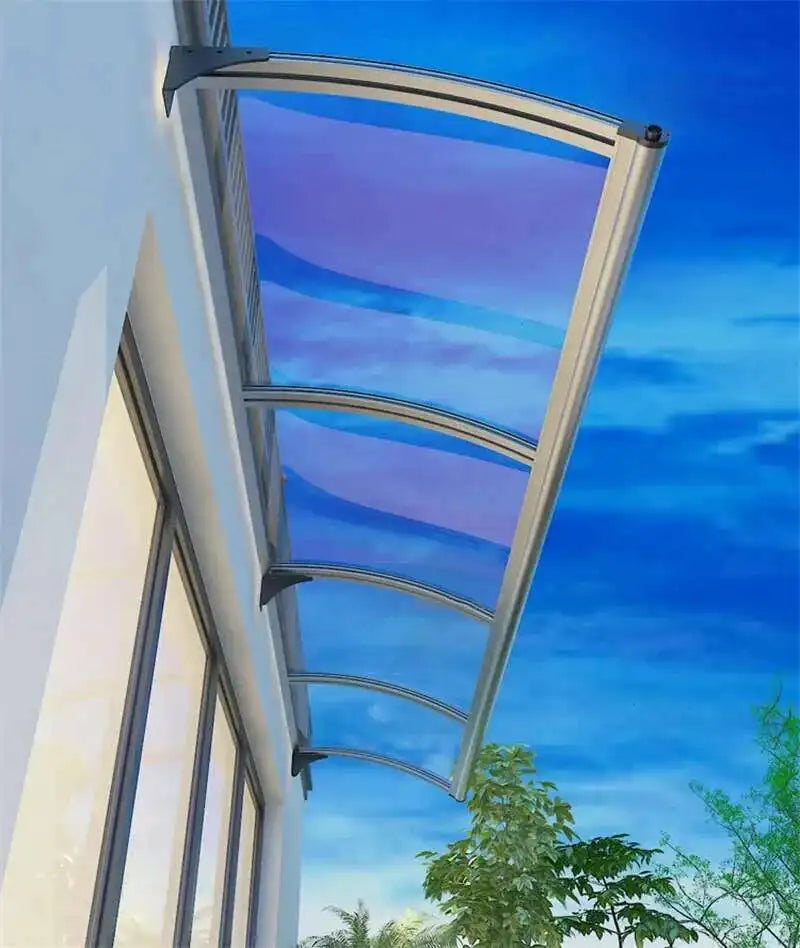 Outdoor Courtyard Rainproof Gazebos Aluminum Alloy Rain Awning