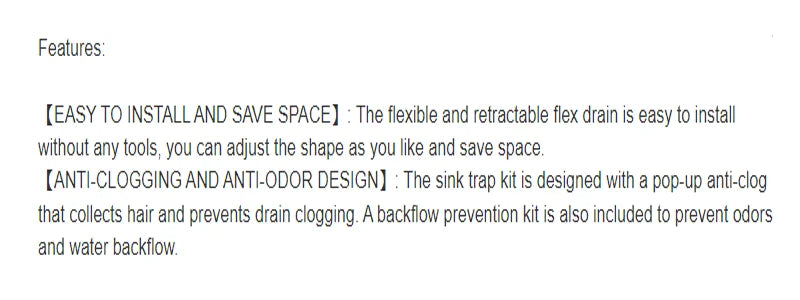 1pc Washbasin Drain Pipe Insect Proof Odor Proof