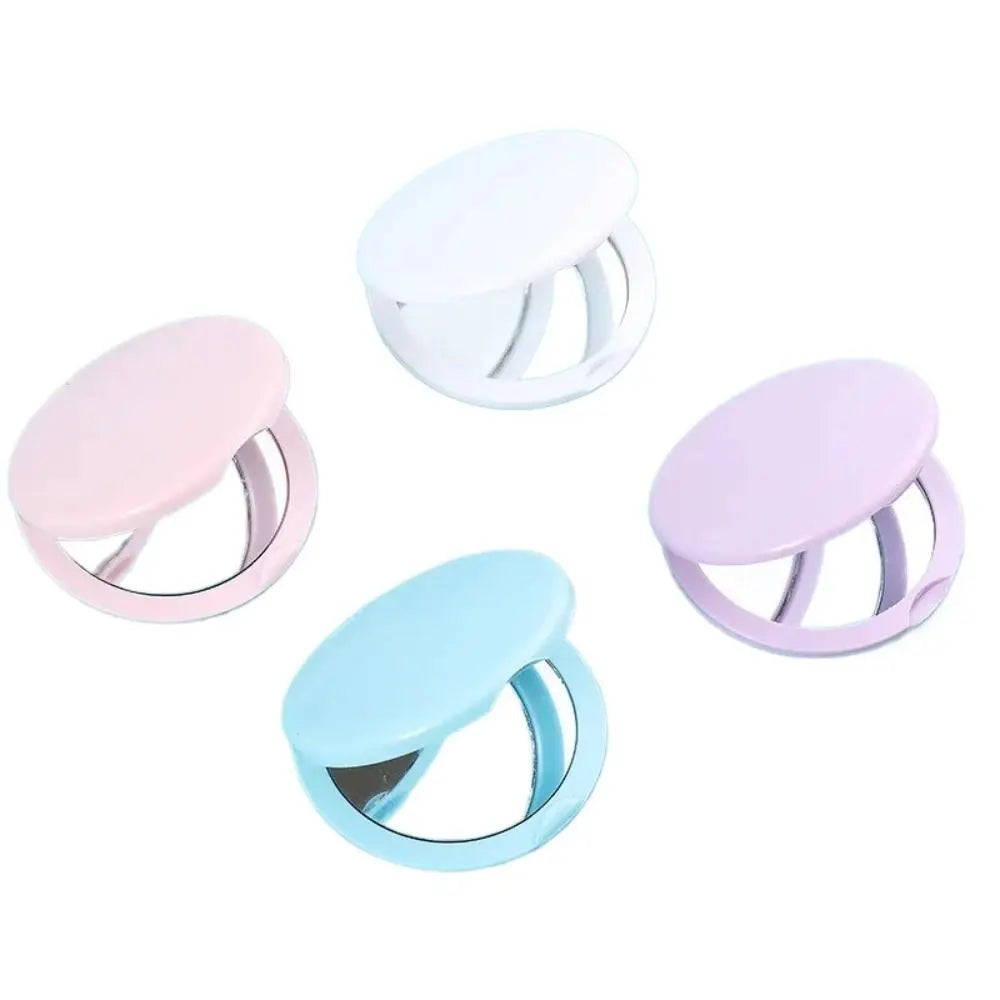 Creative Double Sided Flip Small Round Mirror Cute