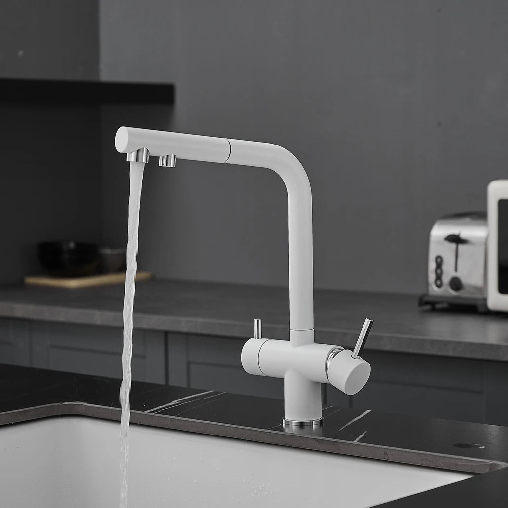 Brushed Nickel Pull Out Filter Faucets Quality Brass