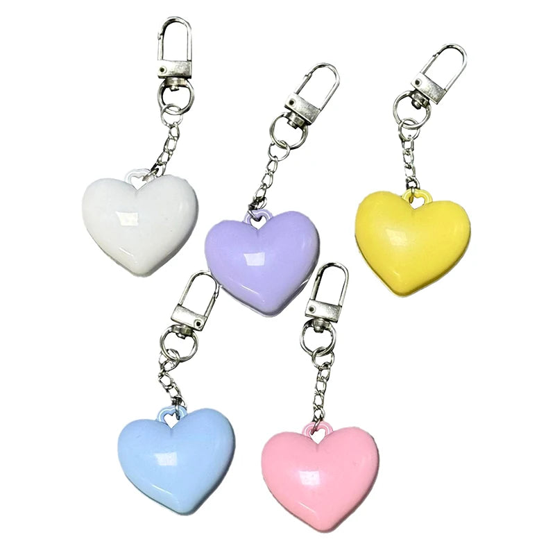 Keychain Mirror Storage Box In Pink Blue White