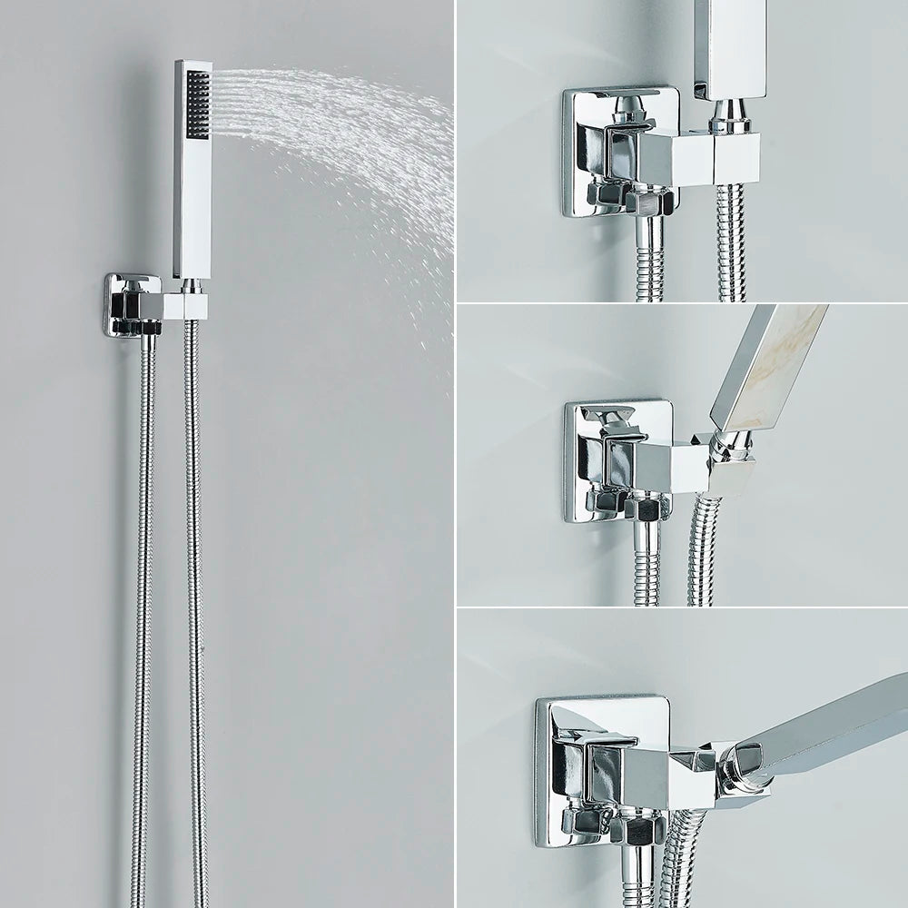Concealed Chrome Shower Bathroom Shower Faucet Bath Shower