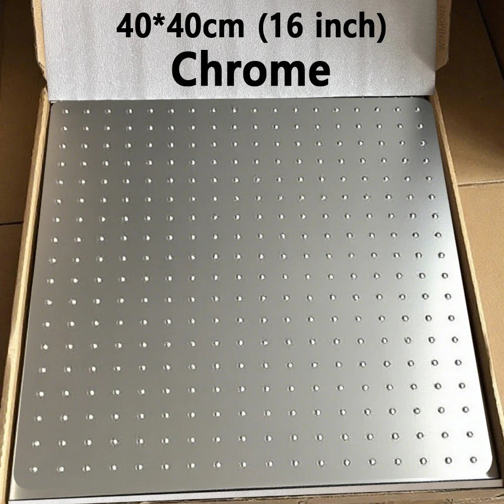 Square Round 16/20/24 Inch Bathroom Shower Head Ultra-Thin