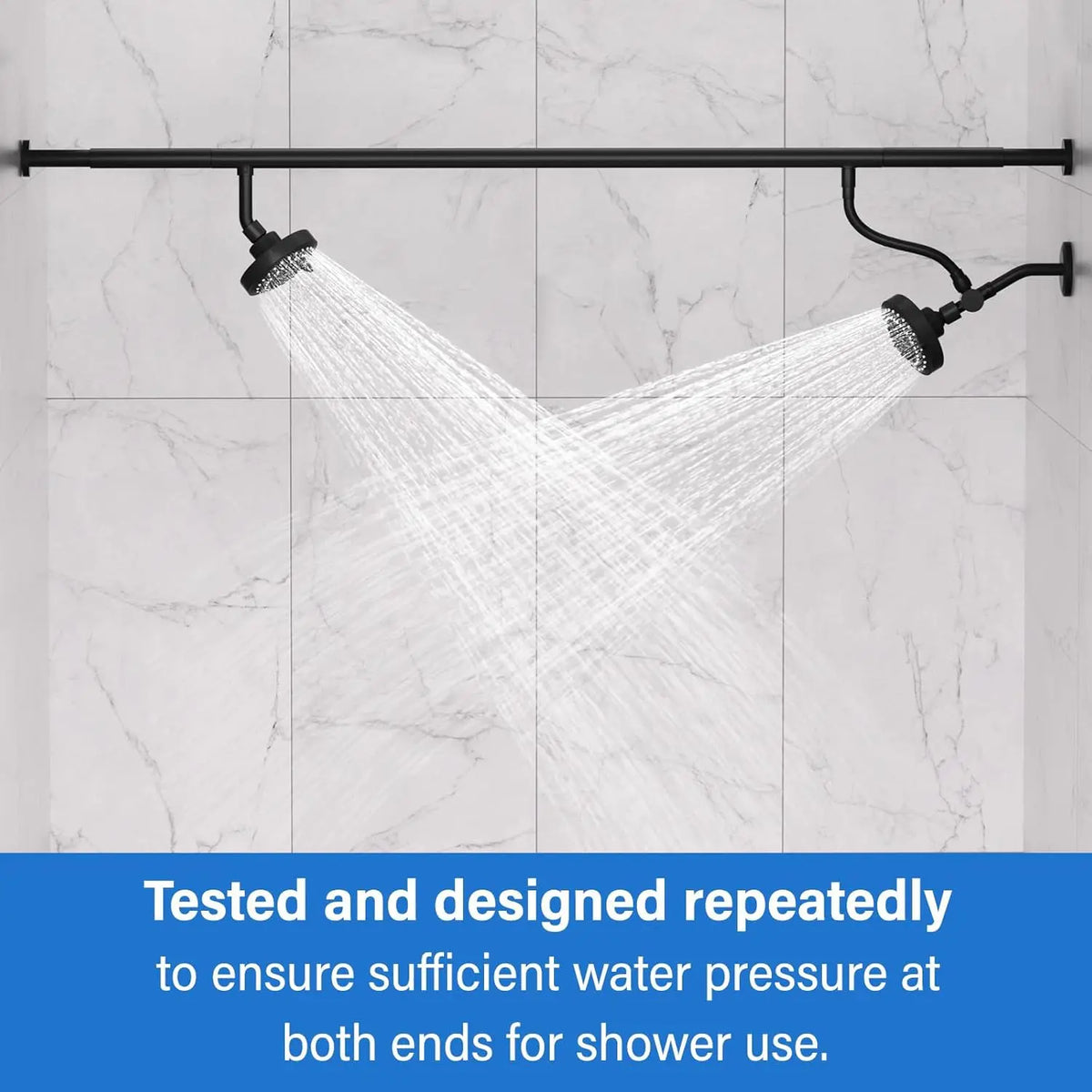 Tandem Shower Head Couples High Pressure Dual Shower