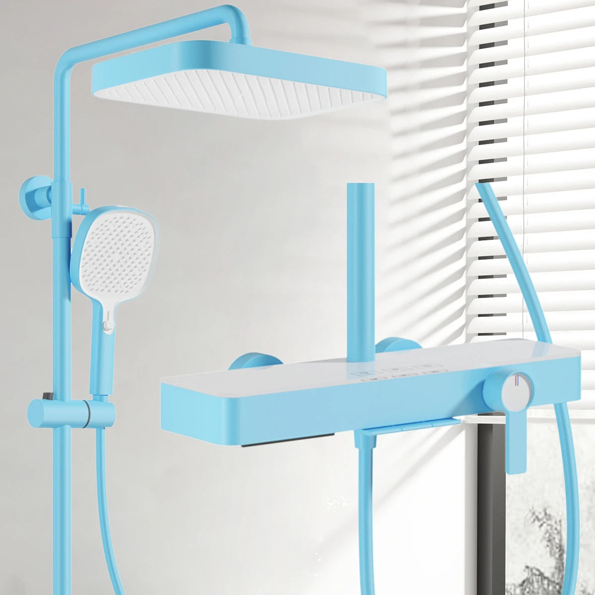 Cold Waterfall Piano Bathroom Shower 12 Inch Rain