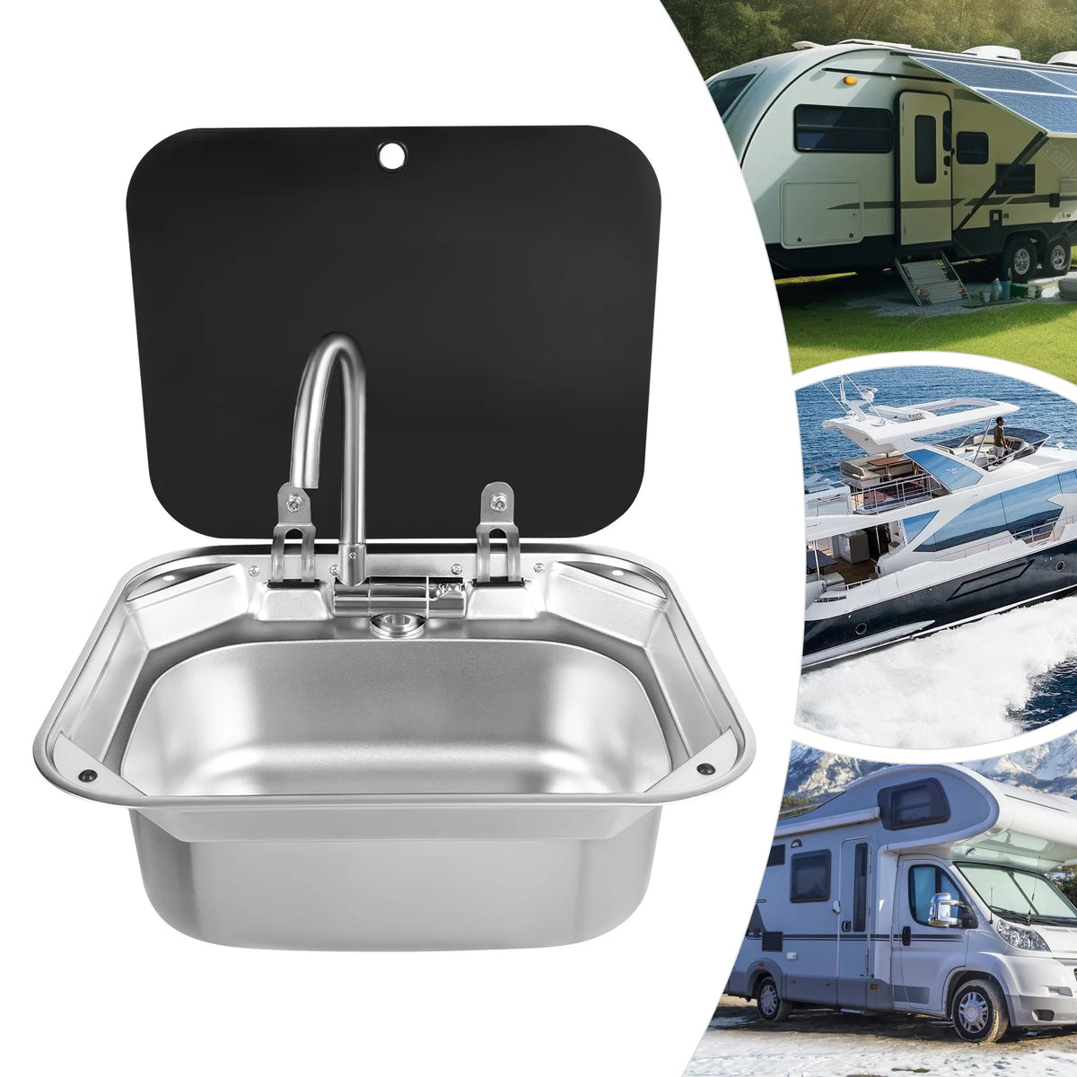 Rv Sink Caravan Sink Camper Basin Bowl Hand