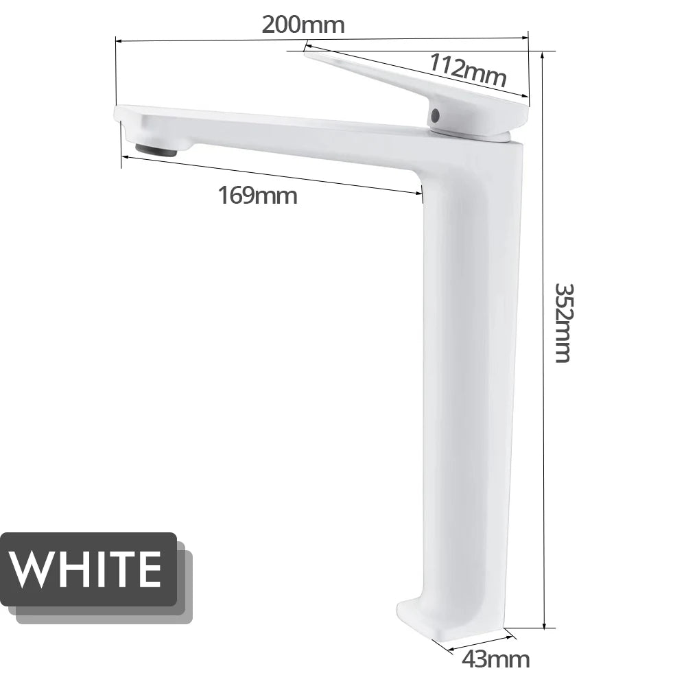 Bathroom Sink Faucet Deck Mount Brass Cold Mixer