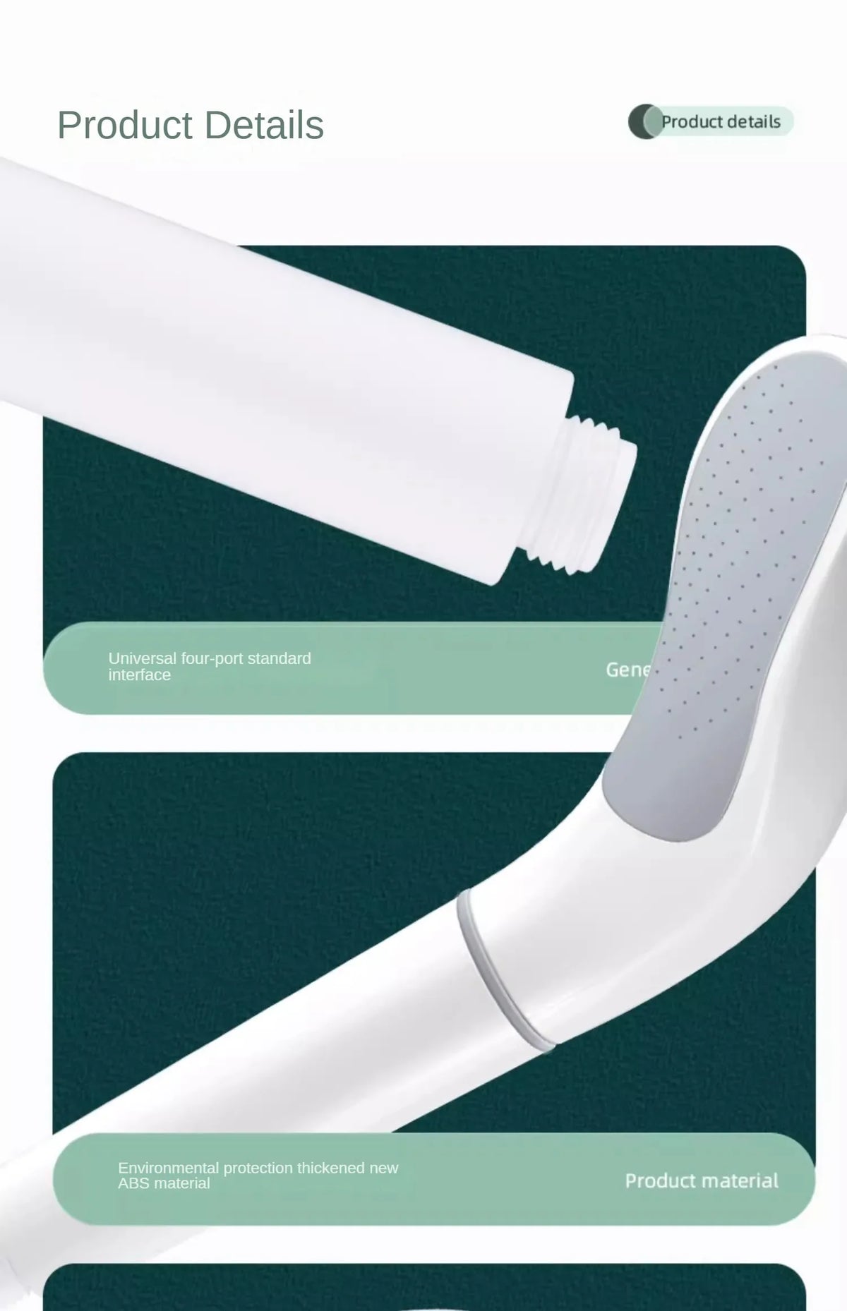 Booster Shower Head Filter Low Water Pressure Handheld