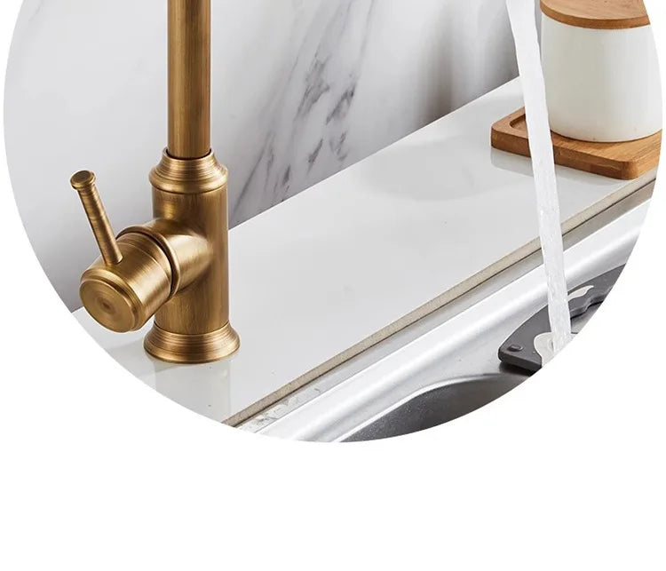 French Vintage Faucet Basin Sink Silver Cold Water