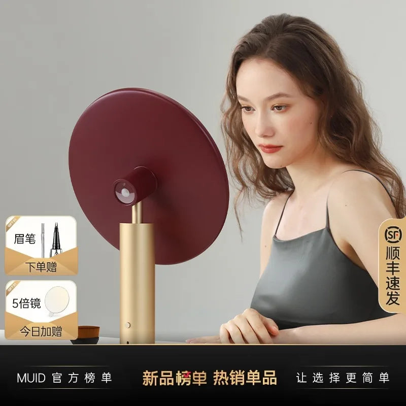 Muid Metal Mirror Desktop Led Smart Vanity Mirror