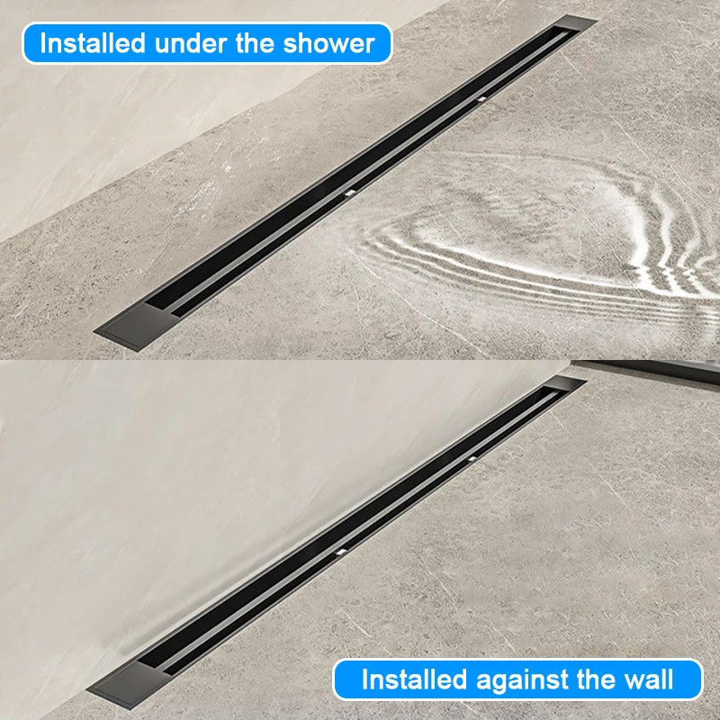 2cm Wide Floor Drain Stainless Steel Linear Narrow