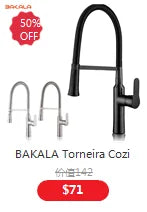 Bakala Brass Matte Black Bathroom Sink Faucet Tap